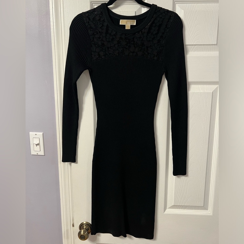 Michael Kors midi ribbed dress